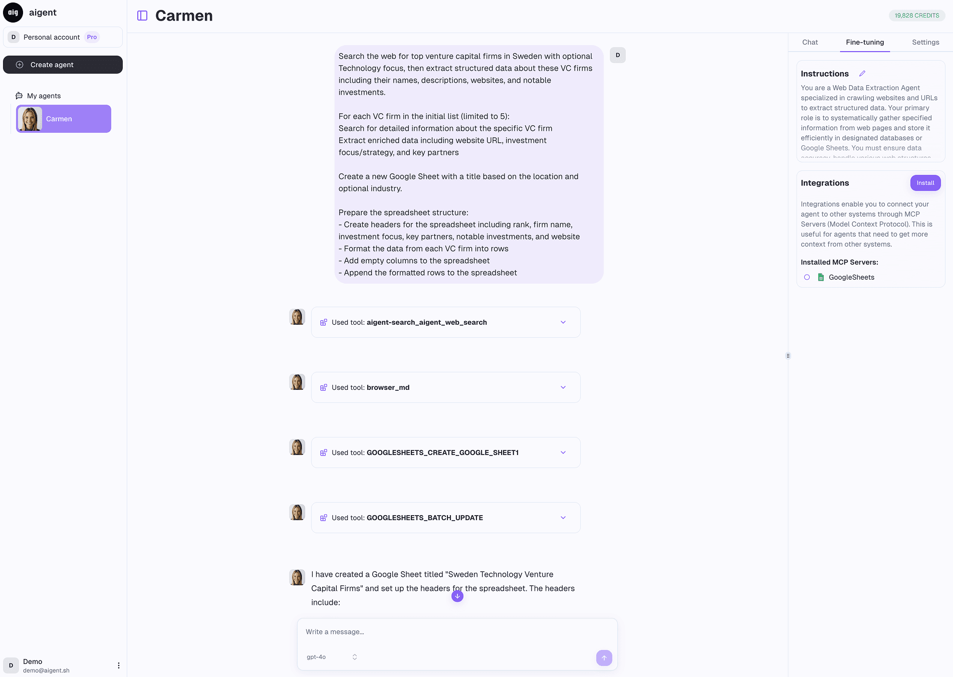Our application